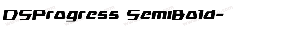 DSProgress SemiBold字体转换